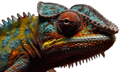 Close-up of a vibrant chameleon (5)