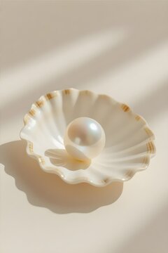 pearl in shell