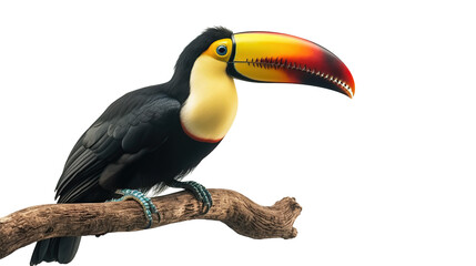 Close-up toucan perched on branch (1)