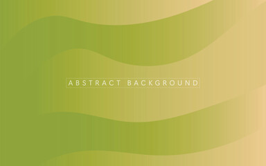Obraz premium Abstract Background with Green and Beige Gradient Wavy Lines for Modern Minimalist Design Projects and Creative Presentations or Website Templates