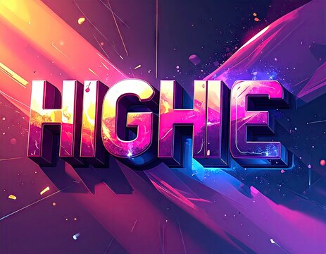 Dynamic 3D Typography with Glitch Effects and Neon Glow - Powered by Adobe