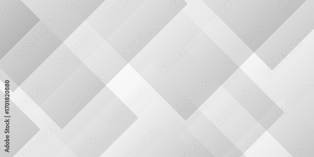 Poster modern abstract white background design with layers of textured white transparent material in triang