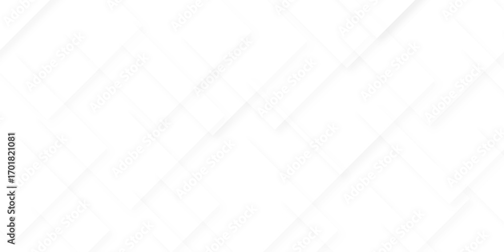 Poster modern abstract white background design with layers of textured white transparent material in triang