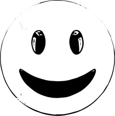 Cheerful Smiley Face Vector Graphic for Positive Emotions
