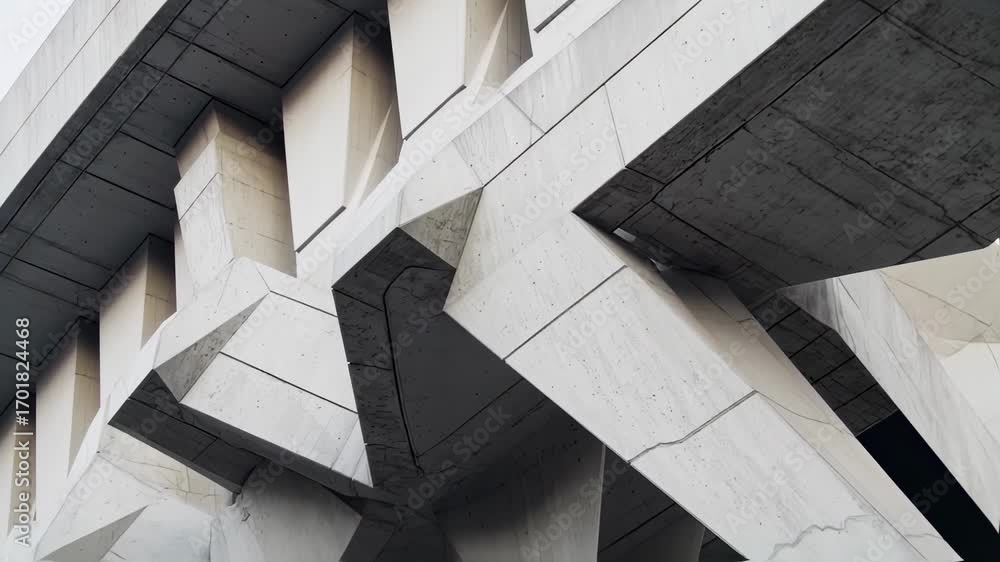 Poster abstract architecture detail in stone and shadow
