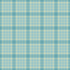 Plain texture vector seamless, festival check textile pattern. Length fabric tartan plaid background in pastel and cyan colors.