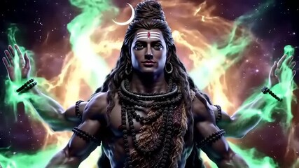Lord Shiva cosmic energy art. (1) - Powered by Adobe