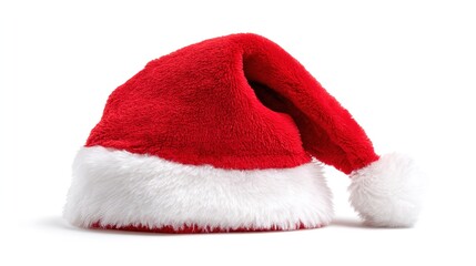 santa claus red hat isolated