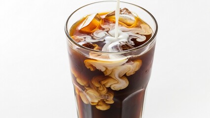 cola with ice