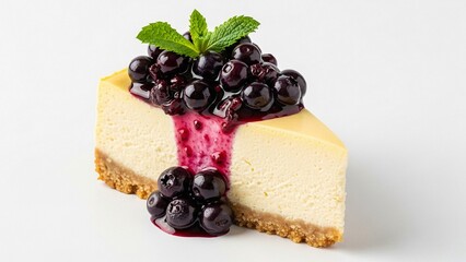 cheesecake with berries