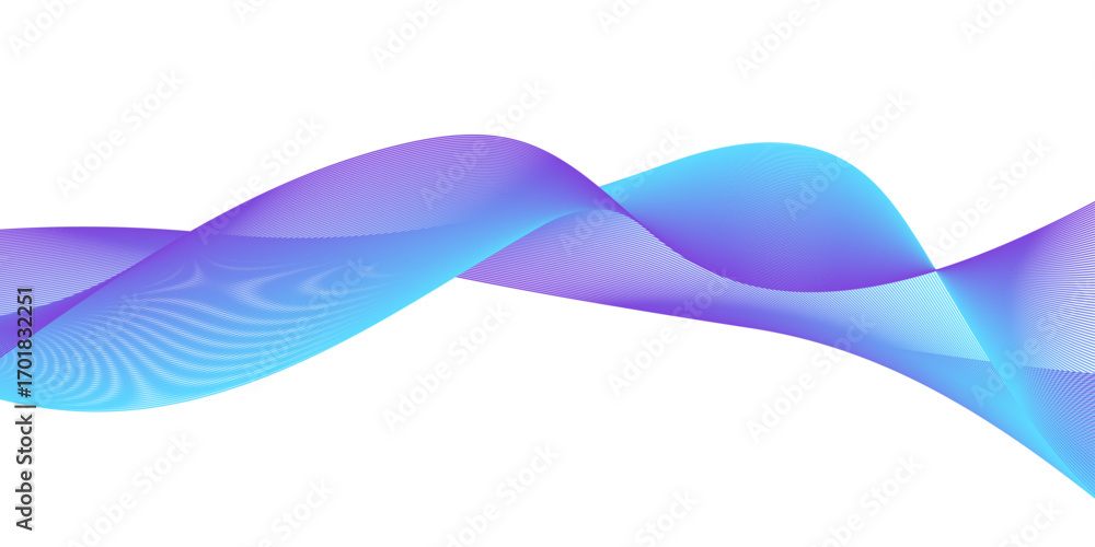 Poster technology abstract lines on white background. wave curve lines banner background design. abstract d