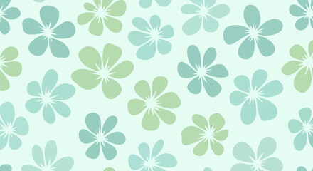 Seamless Pattern Of Pastel Floral Design For Textile Decoration