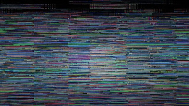 Vibrant digital noise pattern with colorful glitch effects