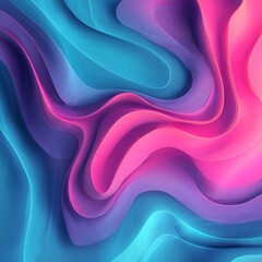 Modern Abstract Wavy Background with Blue, Pink, and Purple Gradients