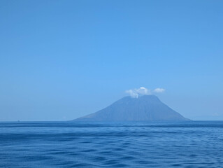 Erupting Etna from distance
