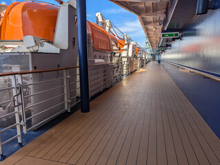 Cruise ship embarkation deck