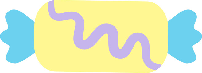 sweet colorful candy cartoon