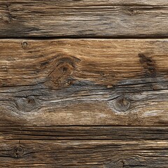 Aged wood texture background. Rustic wooden wall surface with natural grain, knots, and weathered details.
