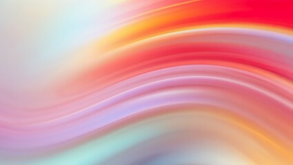 Obraz premium Vibrant Multicolor Gradient Background with Wavy Lines