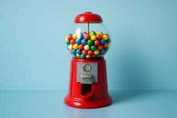 Colorful Gumball Machine: Nostalgia and Fun for Marketing and Design Projects. Spark Childhood Memories and Sweeten Your Branding with this Classic Treat.
