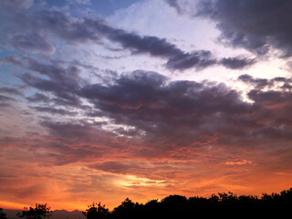 Beautiful Sunset in the Sky