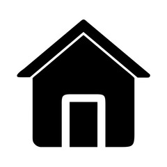 house icon on metal internet button