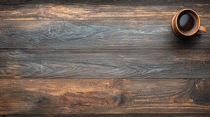 A warm beverage rests upon aged, dark wood, evoking a sense of quiet contemplation and rustic simplicity, captured with a focus on texture and natural tones.