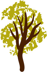 autumn tree illustration 