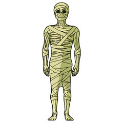 Obraz premium mummy, costume, halloween, festival, vector, transparent background, mannequin, model, suit, body, icon
