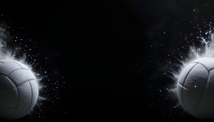 Abstract image of dark spheres. Generative AI
