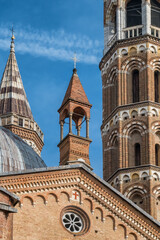 Naklejka premium Detailed architectural view of the Basilica of Saint Justina in Padua, Italy.
