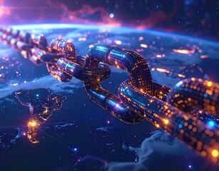 Global Digital Supply Chain Network: Blockchain Data and Holographic Links