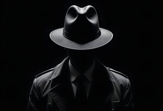 Man wearing a fedora hat. Generative AI
