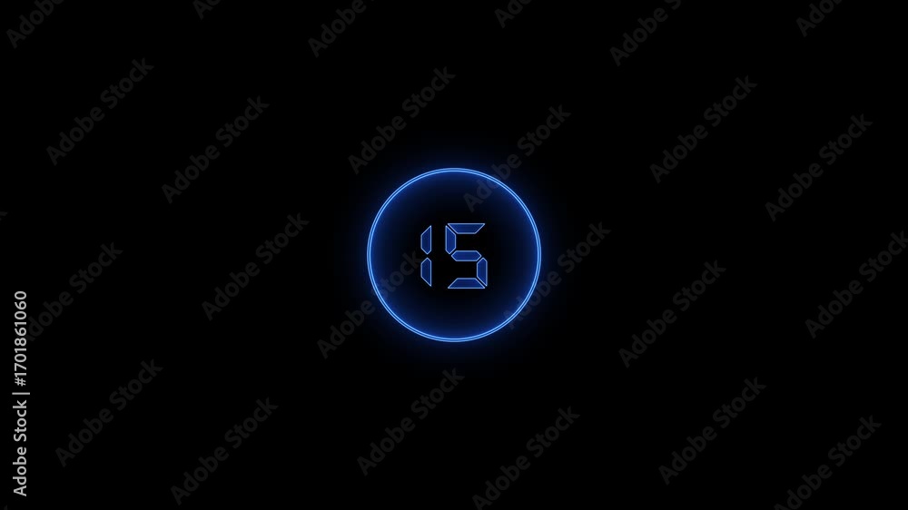 Poster glowing neon text 20 number countdown icon . 20-0 counting down seconds neon number. digital countdo