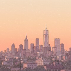 Fototapeta premium Rose-Hued Dawn