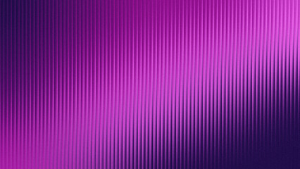 Vertical striped glass background with purple gradient. Wavy glass texture, striped frosted surface