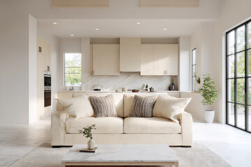 man sits in deep meditation eyes closed embraced by peaceful studio atmosphere