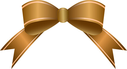 gold ribbon bow