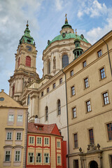 Church of Saint Nicholas, Baroque Roman Catholic Church in Mala Strana district in Prague, Czech Republic