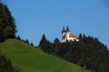 Church St. Volbenk in the mountains above Visoko