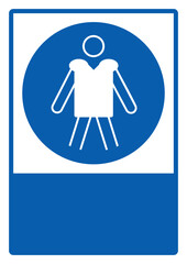 mandatory safety signs_wear personal flotation devices your custom message here portrait size a4/a3/a2/a1 v2	  