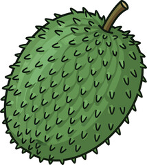 Soursop Fruit Illustration