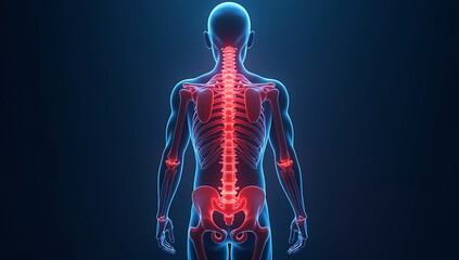 3d rendered illustration of a human body