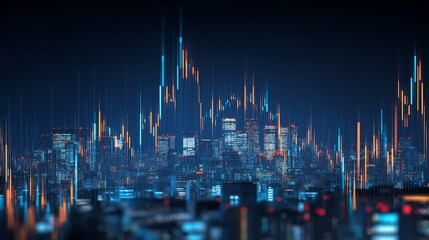 Artificial intelligence concept with neural network visualization