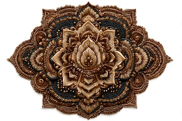 Obraz premium Artistic paisley mandala pattern design high resolution picture