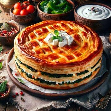Pite Traditional Savory Pie from Kosovo