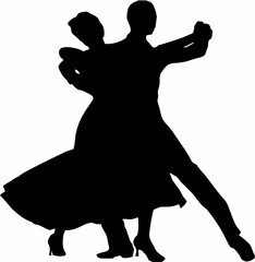 Ballroom Dance Silhouette - C...