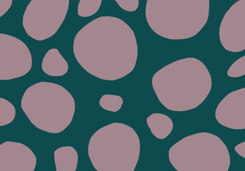 Simple flat polka dot background with retro color.eps