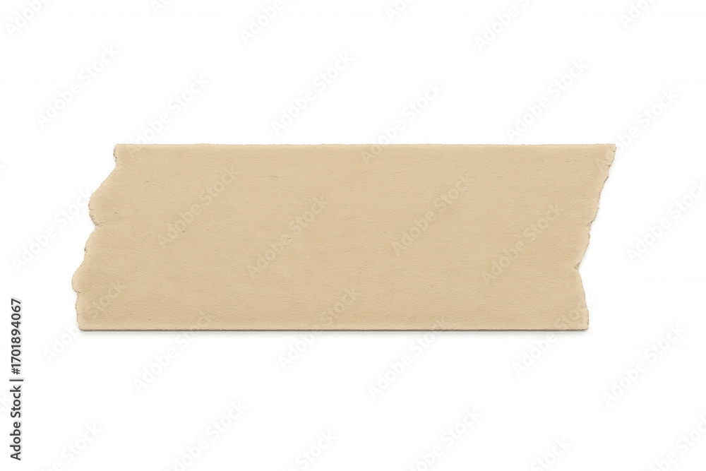 Poster torn cardboard edge highlighting textured surface, ripped paper fragment casting soft shadow against