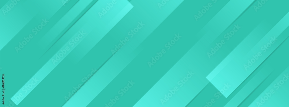 Poster abstract background bright turquoise with layered diagonal lines.